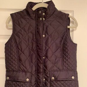 KEREN hart purple quilted vest